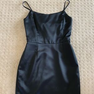 Black dress satin French Connection